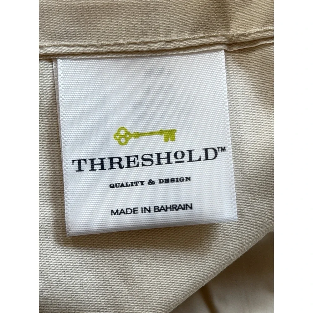 Threshold Twin XL 300 Thread Count Organic Cotton Sheet Set Ivory 3pc New